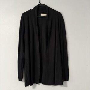 By Design Anderson Cardigan Open Front Shawl Collar‎ Mid Length Black XL